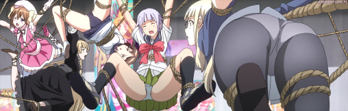 Maken-ki strike witches perrine h. clostermann multiple girls bondage ass pantyhose tights nylon
