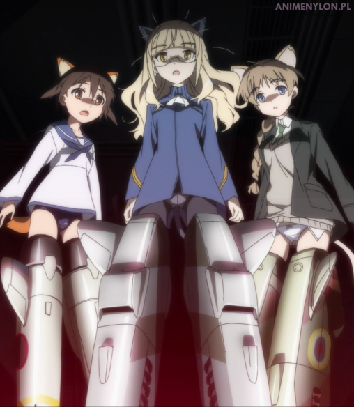 strike witches miyafuji yoshika lynette bishop perrine h. clostermann black pantyhose anime 3girls nylon tights