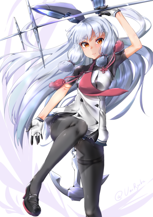kantai collection murakumo pantyhose legs anime girl nylon black tights blue hair