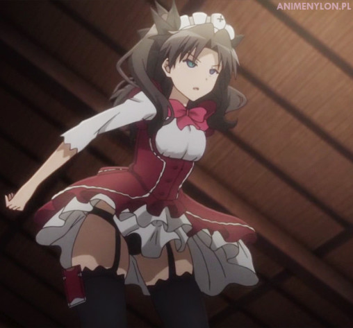 fate-kaleid-liner-prisma-illya-tohsaka-rin-stockings-anime-maid-firl-kneesocks-thighhighs-panties-panchira-legs