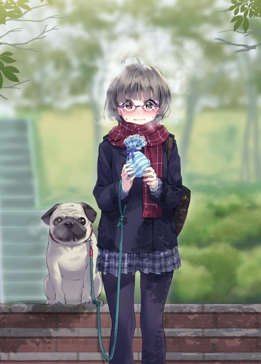 pantyhose-megane-anime-girl-glasses-black-tights-nylon-skirt-legs