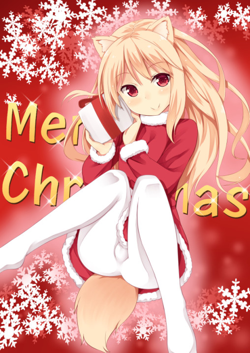 white-pantyhose-anime-fox-girl-tights-nylon-legs-tail-cute-red-hair
