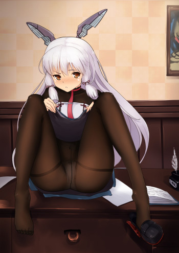 kantai-collection-murakumo-pantyhose-spread-legs-anime-girl-nylon-feet-black-tights-panties