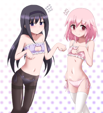 mahou-shoujo-madoka-magica-akemi-homura-kaname-madoka-lingerie-pantyhose-anime-girls-tights-nylon-panties-bra
