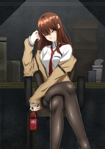 steins-gate-makise-kurisu-pantyhose-crossed-legs-anime-girl-black-tights-nylon