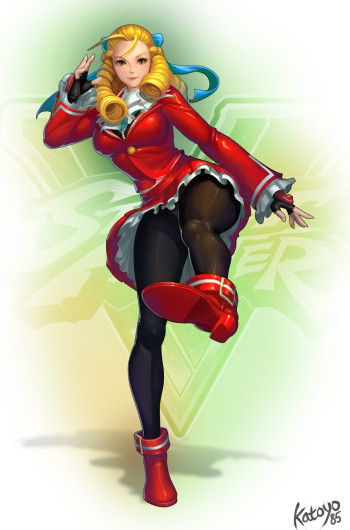 street fighter kanzuki karin pantyhose stockings nylon legs black tights upskirt