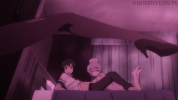 Daitoshokan no Hitsujikai Shirasaki Tsugumi pantyhose long legs stockings high heels anime girl