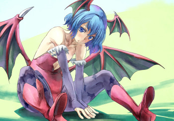 darkstalkers lilith aensland, kawashiro nitori pantyhose anime stockings tights pettanko
