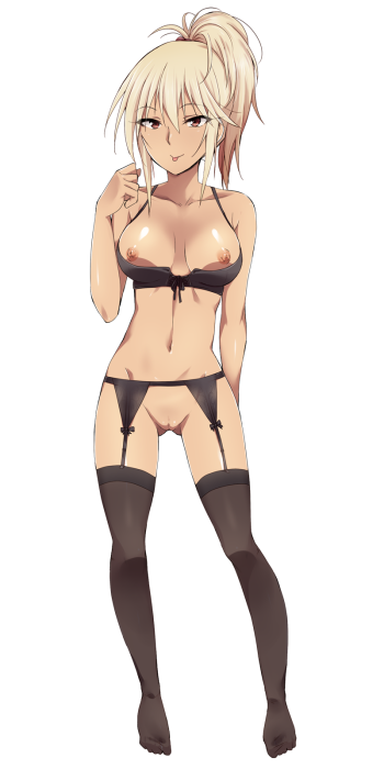 enkou jk ni oshioki seikyouiku shidou stockings anime bunny girl tanned gal tights nylon garter belt