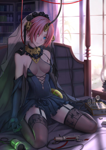 fate apocrypha berserker of black stockings nylon legs anime boobs thighhighs kneesocks girl