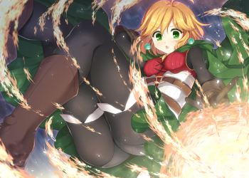 granblue fantasy teena pantyhose anime stockings black tights nylon legs ass
