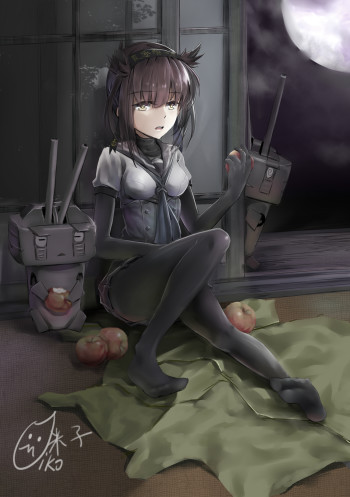 kantai collection hatsuzuki feet nylon anime pantyhose tights legs