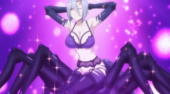 Monster Musume no Iru Nichijou Rachnera Arachnera stockings garter belt bra lingeri underwear monster spider girl