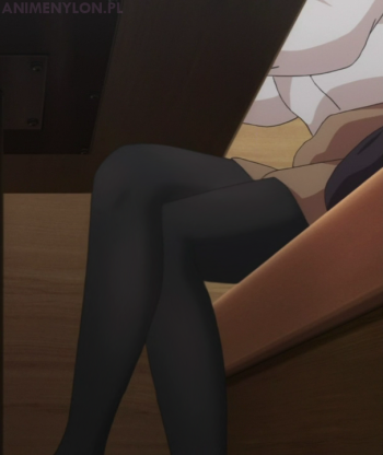 Saenai Heroine no Sodatekata flat kasumigaoka utaha stockings crossed legs pantyhose nylon tights