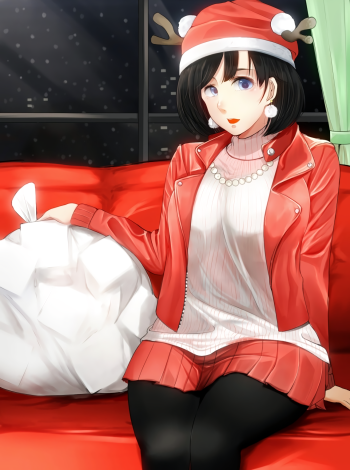 anime stockings girl santa costume black tights nylon pantyhose
