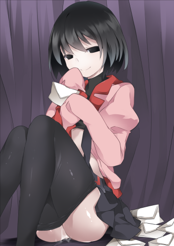 bakemonogatari oshino ougi pussy juice anime stockings pantyhose tights nylon legs
