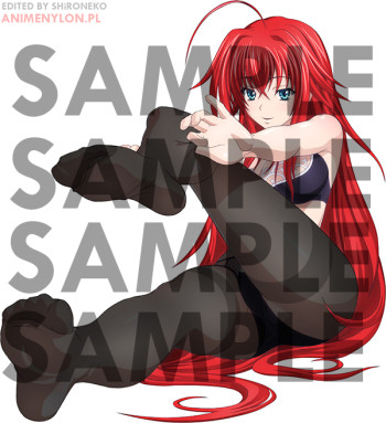 highschool dxd rias gremory stockings black lingerie anime girl feet nylon legs tights pantyhose panties redhair redhead