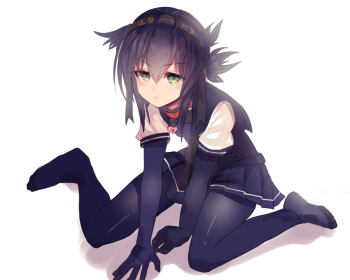 kantai collection hatsuzuki stockings anime pantyhose girl collar bodystocking nylon tights