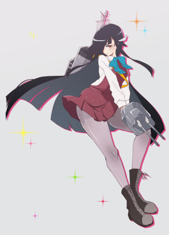 kantai collection hayashimo stockings anime long legs nylon purple tights girl manga art