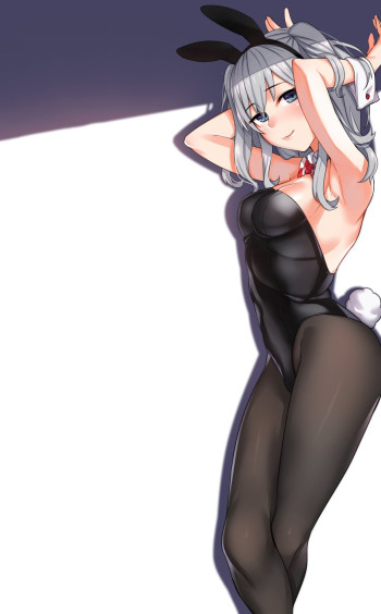 kantai collection kashima stockings anime nylon long legs tights bunny girl pantyhose manga art