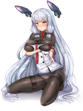 kantai collection murakumo stockings big boobs anime pantyhose nylon tights panties
