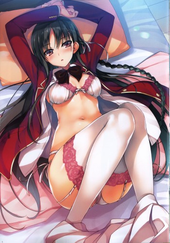 youkoso jitsuryoku shijou shugi no kyoushitsu horikita suzune stockings anime lingerie garter belt bra