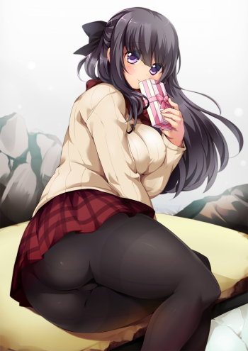 anime big ass stockings black tights pantyhose nylon legs thick thighs ecchi upskirt hosiery manga art