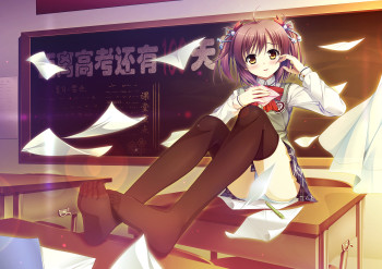 anime feet stockings toes black kneesocks thighhighs schoolgirl upskirt legs nylon