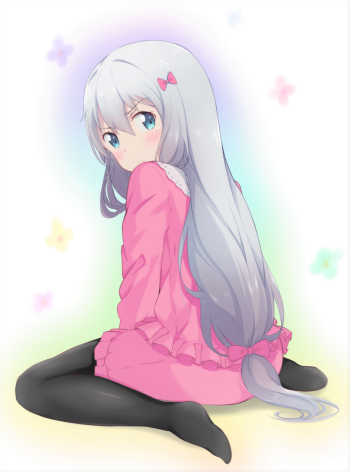 ero-manga sensei izumi sagiri pantyhose anime loli stockings girl black tights feet lolicon anime