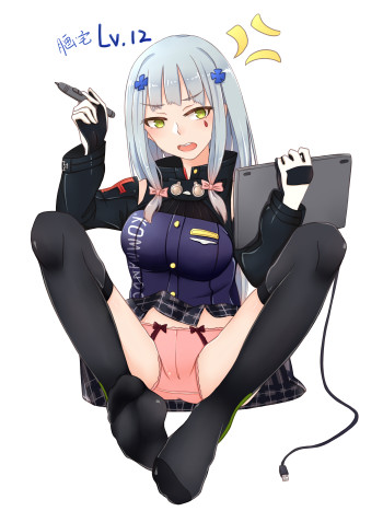 eromanga sensei izumi sagiri girls frontline hk416 feet anime kneesocks thighhighs nylon toes pink panties