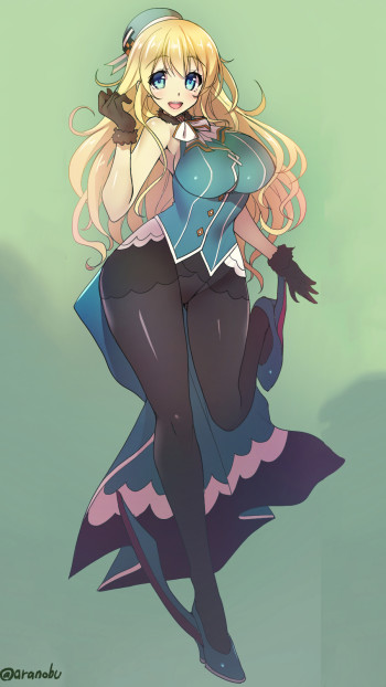 kantai collection atago stockings anime milf thick thighs pantyhose nylon long legs blonde girl
