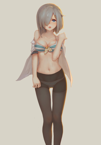 kantai collection hamakaze stockings anime black tights nylon manga art pantyhose legs