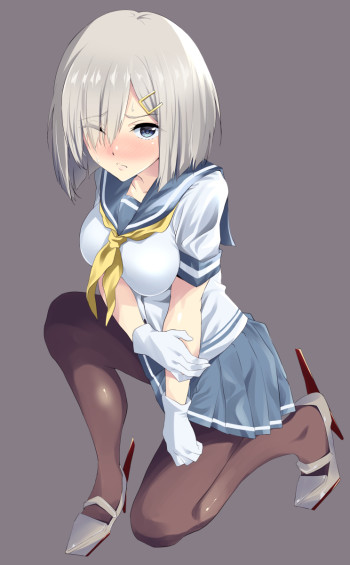 kantai collection hamakaze stockings legs anime black tights nylon hosiery art manga
