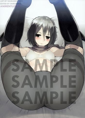 shingeki no kyojin mikasa ackerman ass leggings stockings pantyhose tights nylon legs panties thick thighs